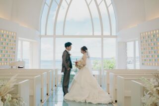 ドレスチェンジでチャペル＆ビーチ撮影