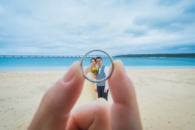 結婚指輪を使って、お2人撮りました~♪