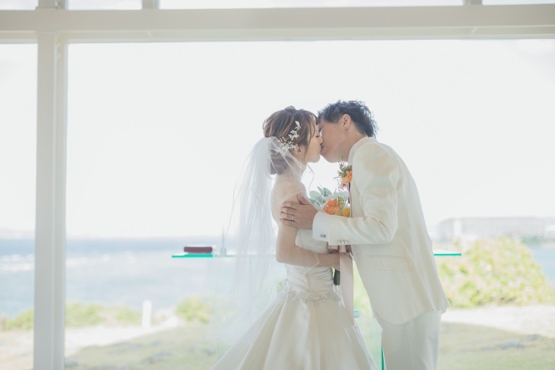 記念にウエディングキス♡