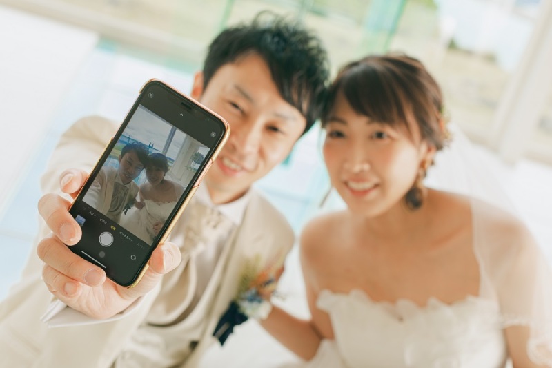 自撮りショットを撮ってみたり♪