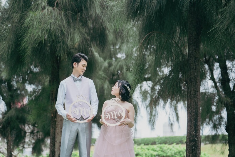 小物を持って琉球松の緑の中で♪