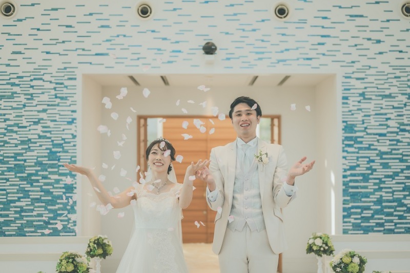 最後には、フラワーシャワーをしました~♡