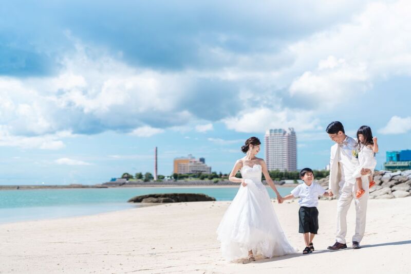 【ビーチフォトプラン】素敵な思い出を、大好きな家族と一緒に