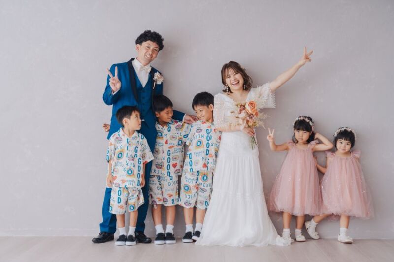 《Studio 和洋装フォトPLAN》Familyで和装も洋装もどっちも!