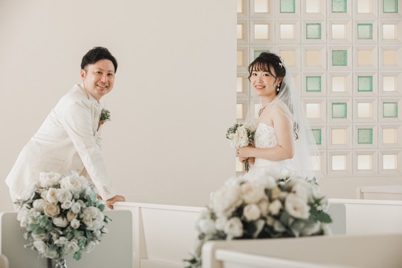 アクアルーチェチャペルから撮影スタート☆