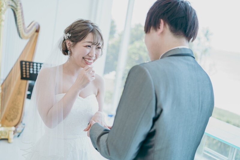指輪交換シーン♪