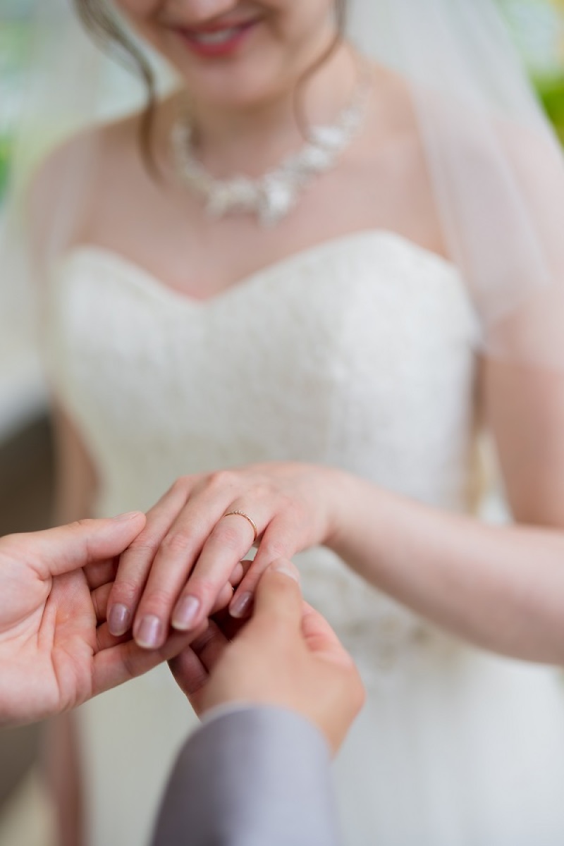大切な結婚指輪を撮りました♡