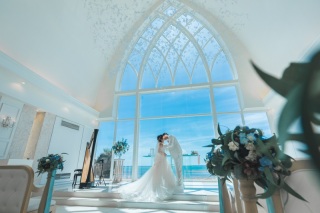 ～沖縄本島　アクアグレイス・チャペル＆ビーチフォトプラン～