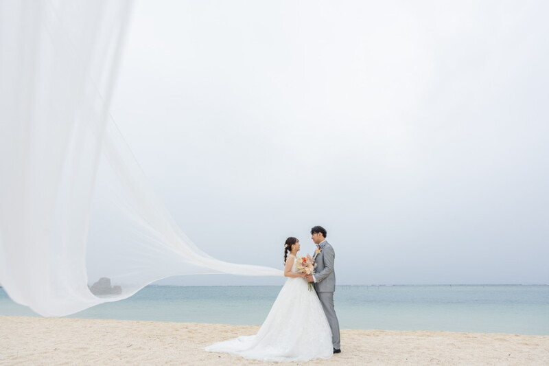 ベールをなびかせて～～