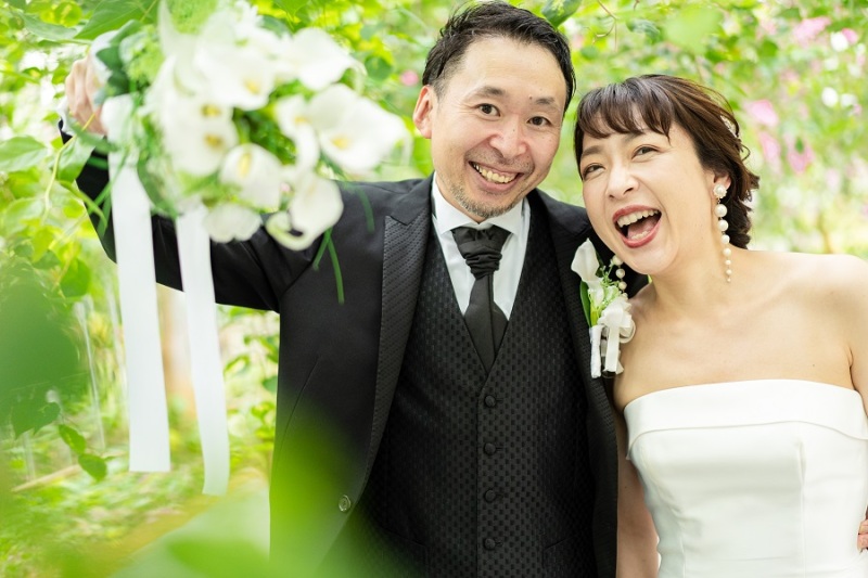 ブーケをお持ち頂いて、撮ってみました~!
