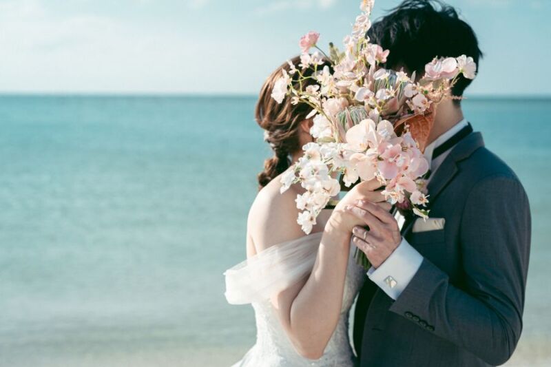 bouquetでお顔隠し♡