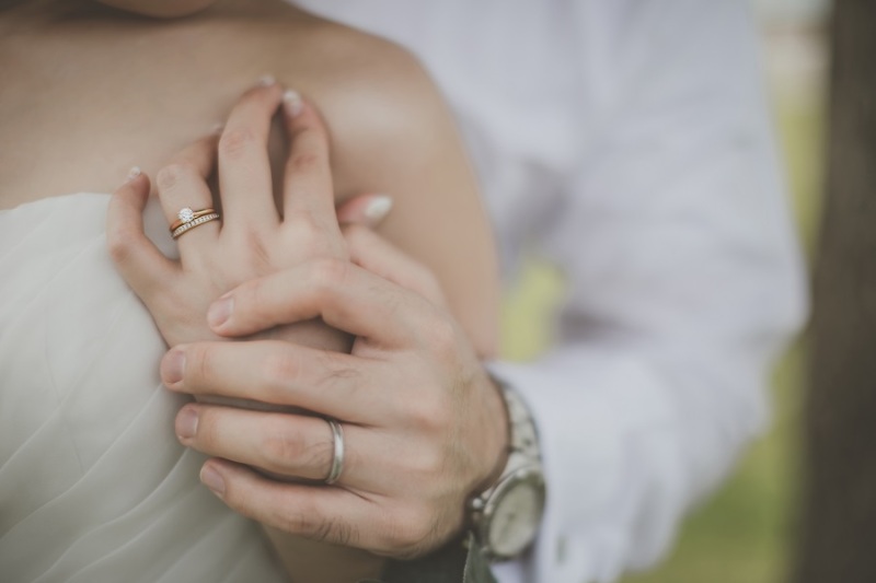 大切な結婚指輪を撮りました♪