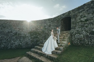 ～沖縄本島座喜味城跡＆ビーチフォトプラン～