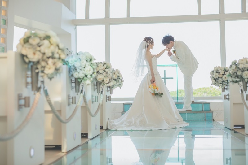 アクアルーチェ・チャペルでの撮影スタート☆