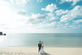 《ビーチPHOTO》冬晴れのOKINAWA フォトWedding