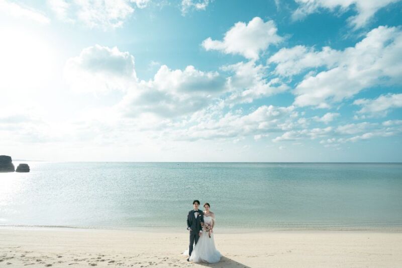 《ビーチPHOTO》冬晴れのOKINAWA フォトWedding