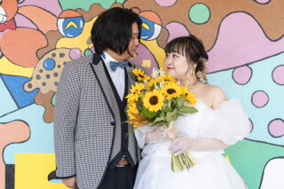 明るく笑顔が素敵なおふたり♡