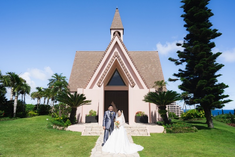 アラマンダチャペルの外観で撮りました~!