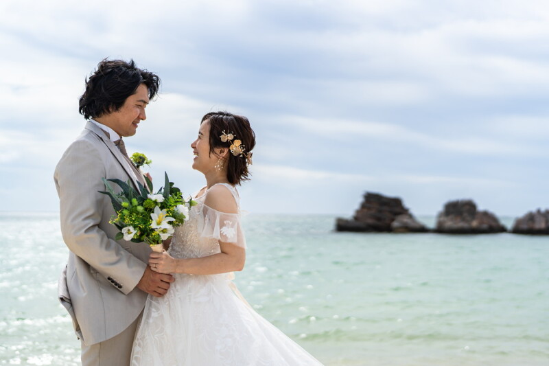 向かい合うお2人♡