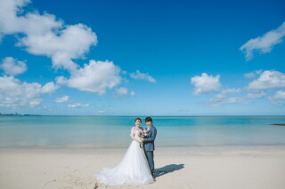 《沖縄本島ビーチフォトプラン》沖縄らしさ満載のお天気で～～～