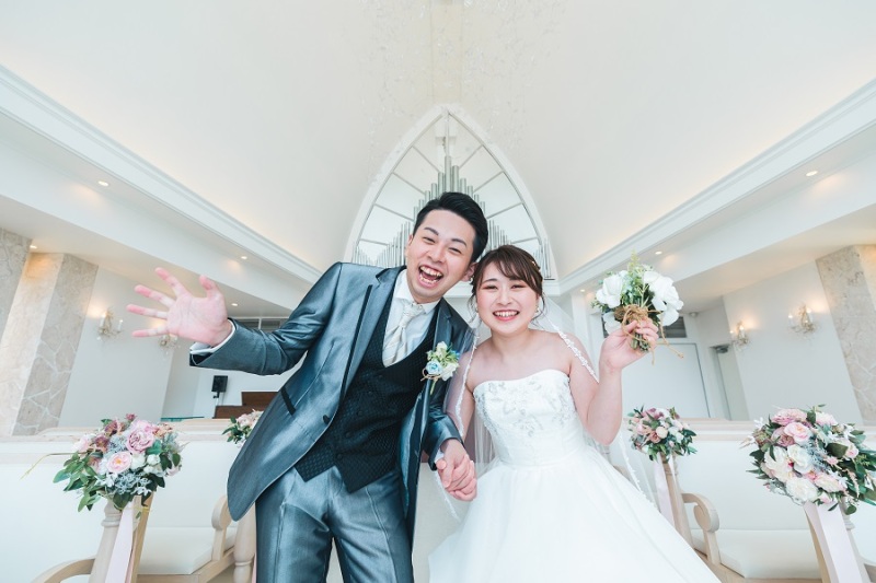 チャペルへ移動して結婚式を再現していきます♡