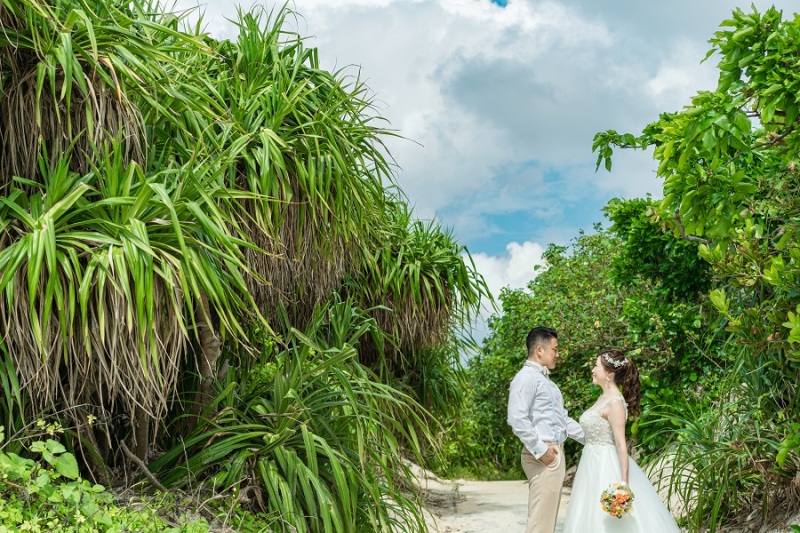 宮古島でビーチフォトウエディングスタート☆