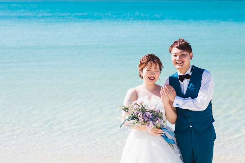 結婚指輪と一緒に撮りました~♡