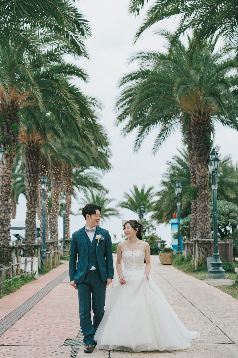 海辺にはヤシの木も❀