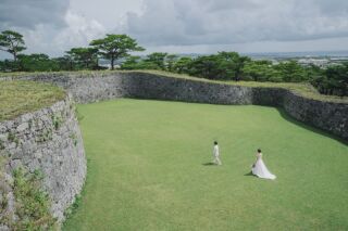 《座喜味城跡＆ビーチ フォトPLAN》海も緑も盛りだくさん♪