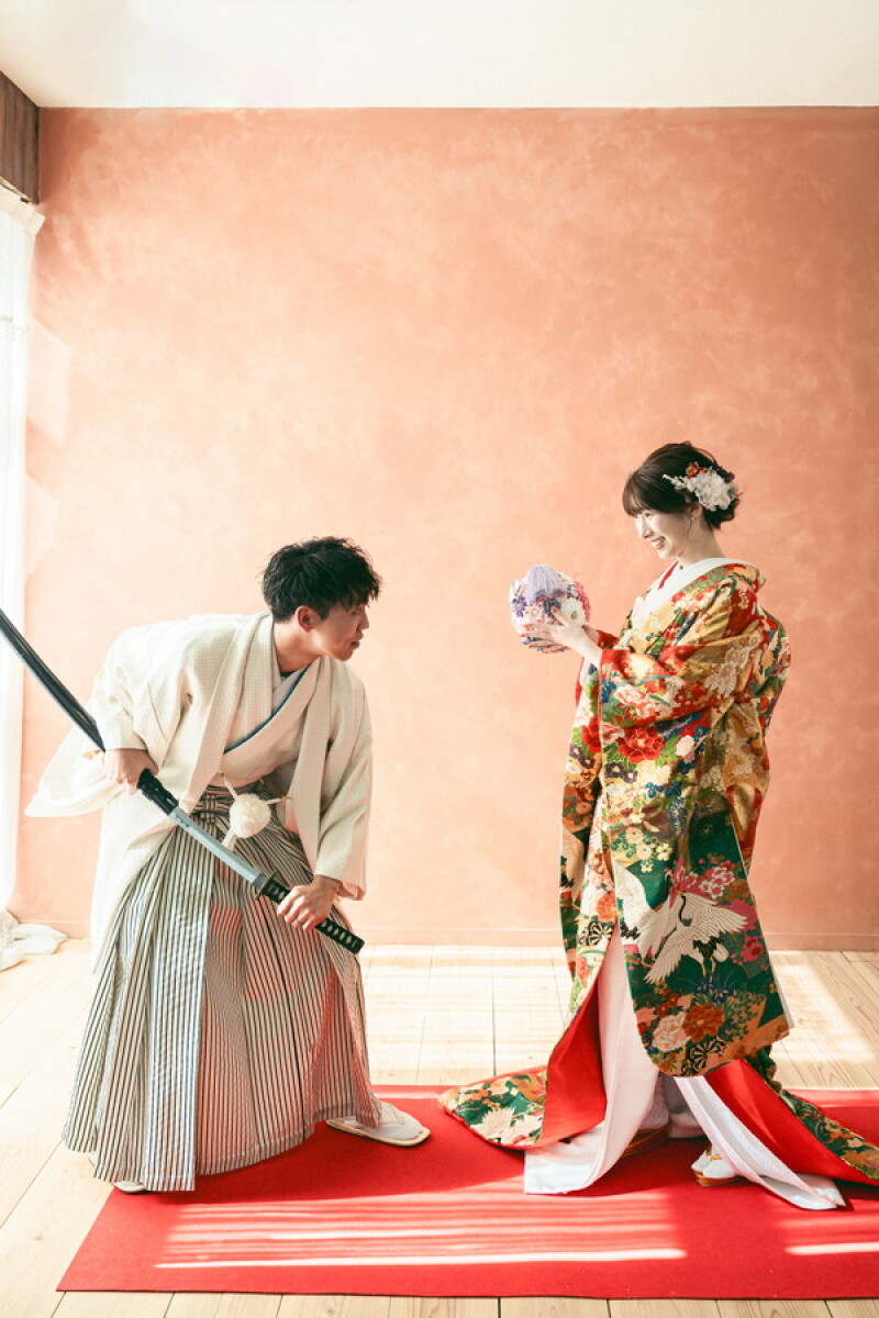 遊び心たっぷり！和装でちょっとアクティブな一枚