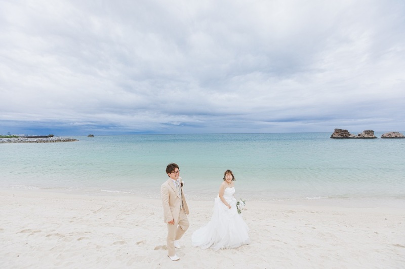 続いて、ビーチでの撮影をご紹介します~!