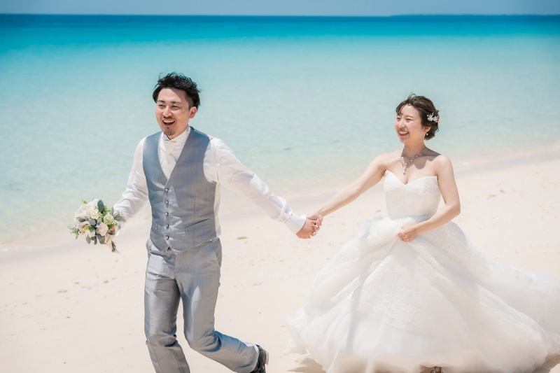 砂浜を走ってます~!!楽しそうです~!!