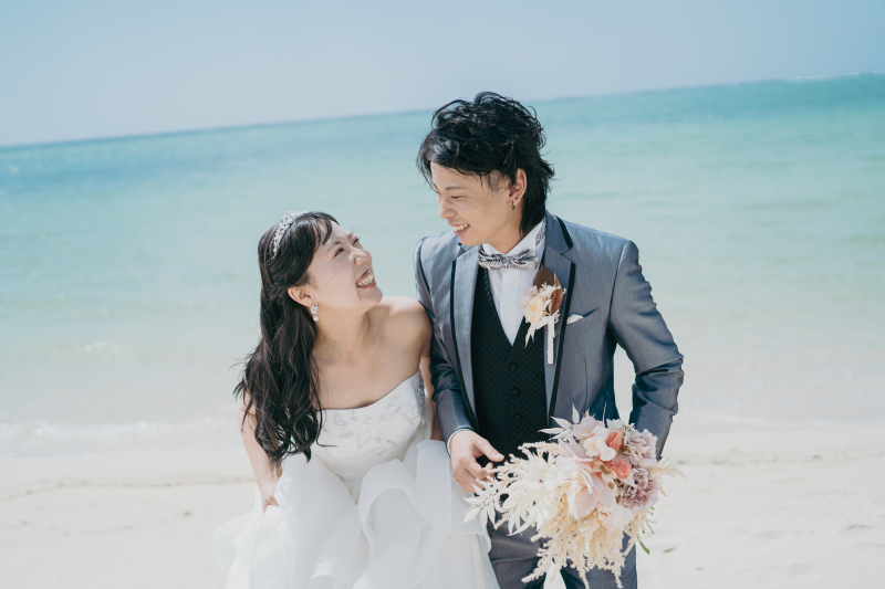 お互いに顔をのぞいてニコッ!