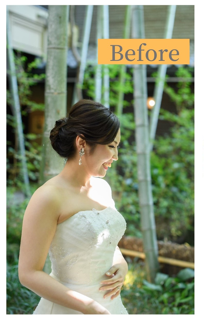 ヘアメイクの技術 写真1 before