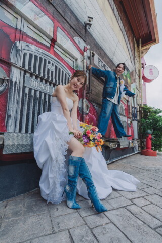 CREATIVE STUDIO by ワタベウェディング_◇街並みロケ◇沖縄を代表するアメリカンビレッジ/港川外人住宅