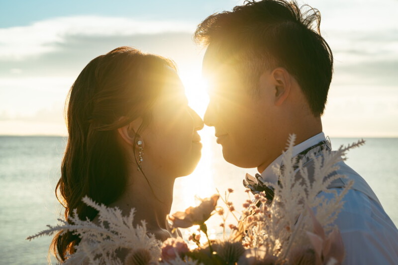 【雨天保証】デイビーチ+サンセットビーチ100カット【洋装1点/アラハビーチ】◎全データ|衣裳|ヘアメイク込