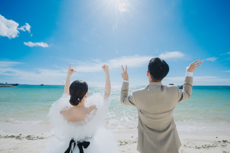 ≪撮影期間限定なし・3月成約限定≫【ドレス2着】ビーチ＆グリーンフォト50カット◎&yen;107,800&rArr;￥66,000◎