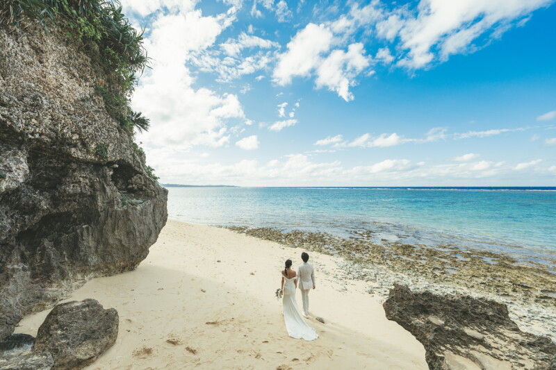 360度美しい海が見渡せる大自然のパノラマが美しい◇蒼の海<真栄田岬>&ビーチフォト◇ドレス60着&タキシード35着から選べる