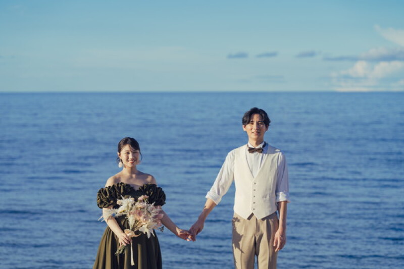 ≪撮影期間限定なし・3月成約限定≫【ドレス2着】ビーチ＆グリーンフォト50カット◎&yen;107,800&rArr;￥66,000◎