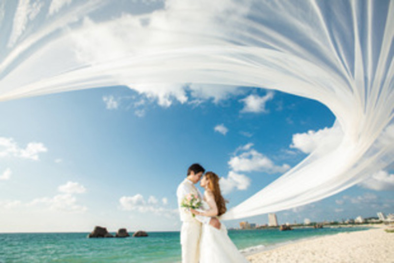 360度美しい海が見渡せる大自然のパノラマが美しい◇蒼の海<真栄田岬>&ビーチフォト◇ドレス60着&タキシード35着から選べる