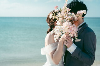 最安！【春割】3月4月撮影も！≪2月ご成約≫ビーチ＆グリーンフォト50カット◎&yen;79,200&rArr;￥55,000◎衣裳|ヘアメイク込