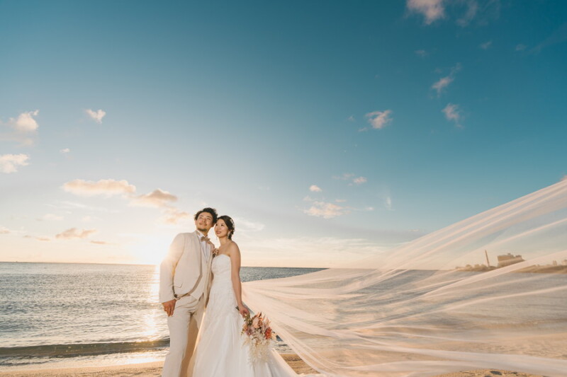 【春割❀ドレス2着】～4月撮影まで！≪2月成約限定≫デイ＆サンセットビーチ100カット◎159,500 &rArr;￥99,000