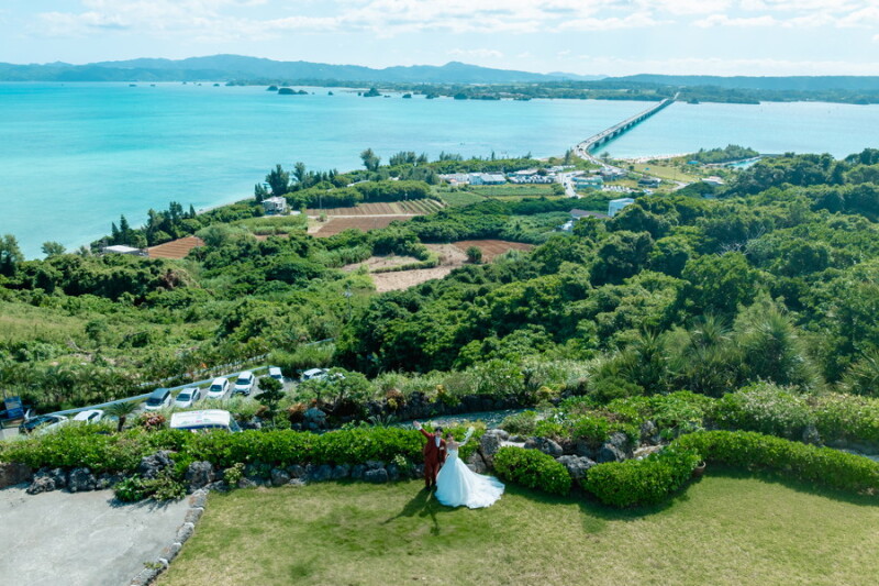 ★先着5組限定★≪4~9月撮影・4月成約限定≫【衣装追加料なし!ドローン付】古宇利チャペル&ガーデン100C◎¥154,000◎