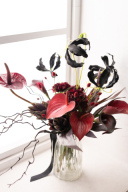 クラッチブーケ　レッド系