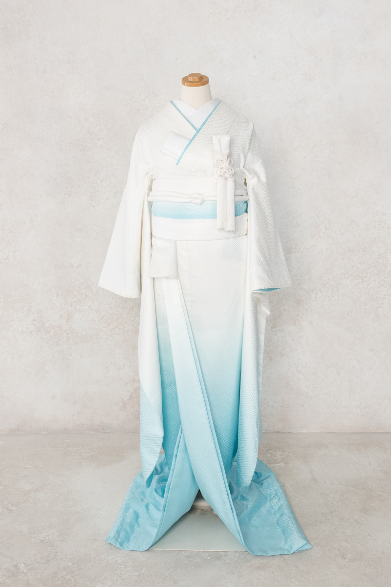 掛下　水色ぼかし