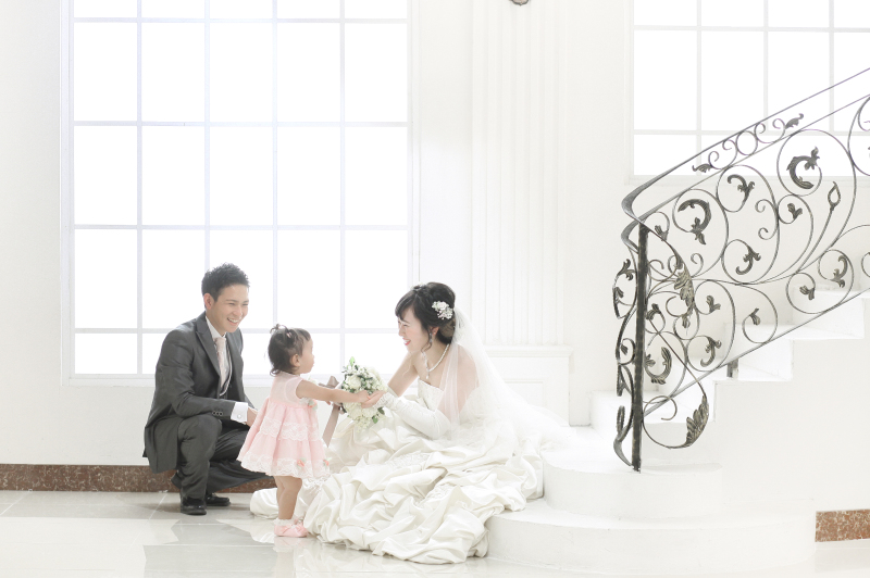 上手にブーケを渡せました♪