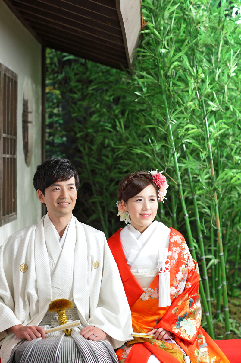 和室の横には竹もあります