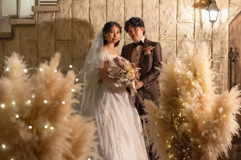 あたたかい色合いでコーディネート