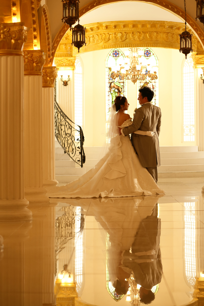 後ろ姿を雰囲気良く