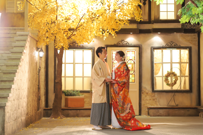 お2人らしい表情で